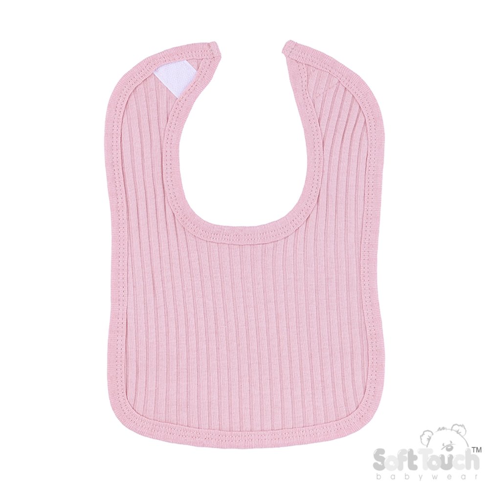 P4600-DP: Dusty Pink Ribbed Velcro Bib P4600-DP: Dusty Pink Ribbed Velcro Bib